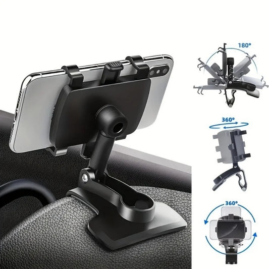 DashGrip Pro™ – Anti-Shake Dashboard Mount for 4–7" Smartphones